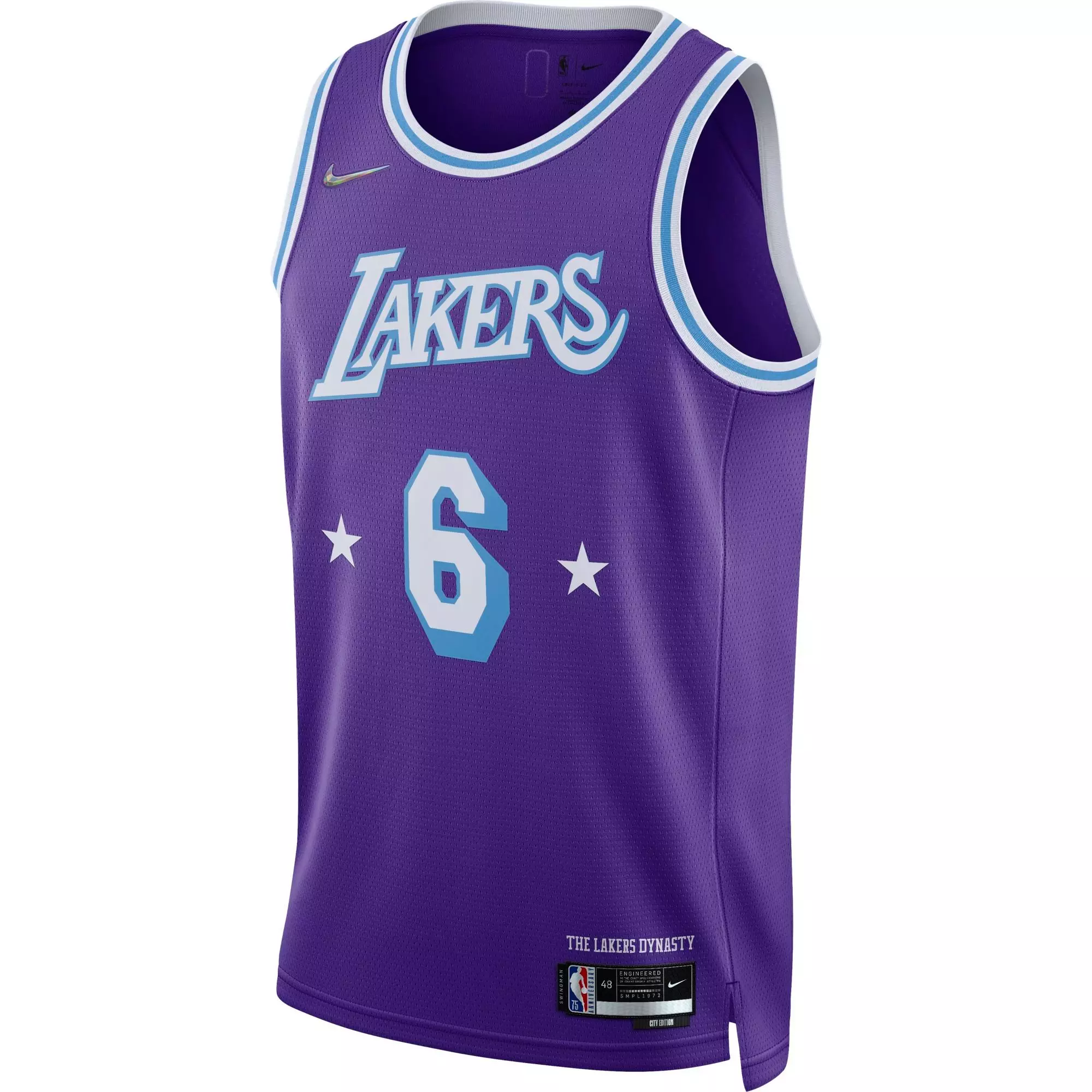 Nike Men s Los Angeles Lakers Lebron James City Edition Swingman